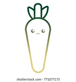 kawaii vegetables design concept