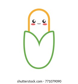 kawaii vegetables design concept