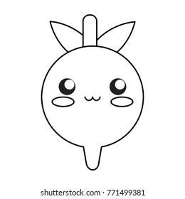 kawaii vegetables design concept