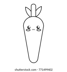 kawaii vegetables design concept