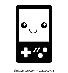 kawaii video game console cartoon