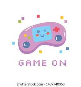 kawaii video games themed t shirt design