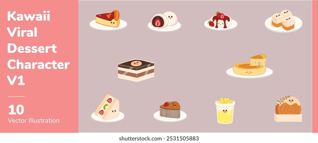 Kawaii Viral Dessert Character 1