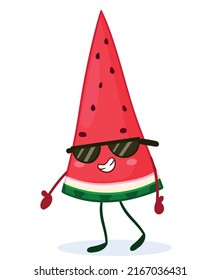 Kawaii Watermelon Character Summer Sticker