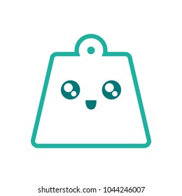 kawaii weight icon image