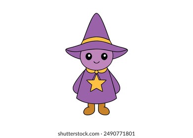 Kawaii Wizard Icon - Adorable and Cute Magical Design