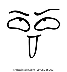 Kawaii's cute face. Manga-style eyes and mouth. Funny cartoon Japanese emoticon in different expressions, mega Big Set. Expression anime character and emoticon face illustration. Background. Print.