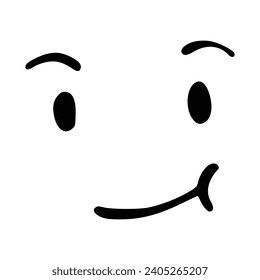 Kawaii's cute face. Manga-style eyes and mouth. Funny cartoon Japanese emoticon in different expressions, mega Big Set. Expression anime character and emoticon face illustration. Background. Print.