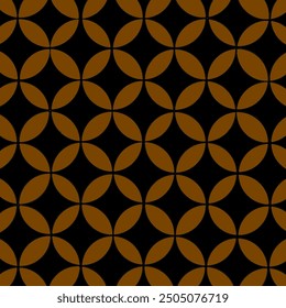 Kawung batik motif background vector, a traditional motif from Indonesia