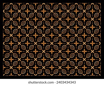 Kawung batik is a batik motif that has a circle shape similar to kawung fruit that is neatly arranged geometrically. Vector svg