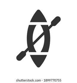 Kayak boat icon. vector graphics