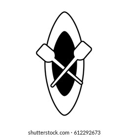 kayak boat isolated icon