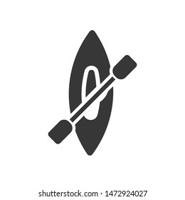 Kayak Boat Summer Vector Icon