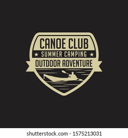 Kayak - Canoe Badge & Logo