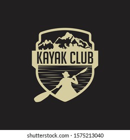 Kayak - Canoe Badge & Logo