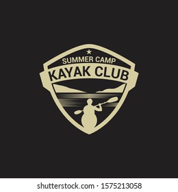 Kayak - Canoe Badge & Logo