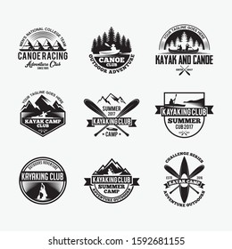 Kayak - Canoe Badges & Logos