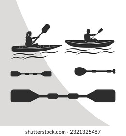 Kayak Eps, Kayak Boat, Canoe Eps, Water Sports, Kayak Girl, Kayaking Eps, Kayak Bundle, Cut file, Eps10