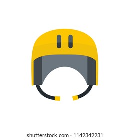 Kayak helmet icon. Flat illustration of kayak helmet vector icon for web isolated on white