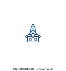 Kayak house creative logo design.