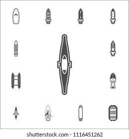 kayak icon. Detailed set of Ships icons. Premium quality graphic design sign. One of the collection icons for websites, web design, mobile app on white background