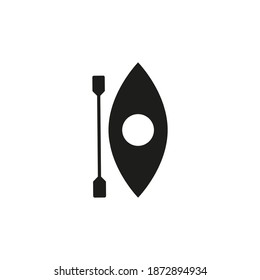 kayak icon element of camping icon for mobile concept and web apps. Thin line kayak icon can be used for web and mobile. Premium icon on white background