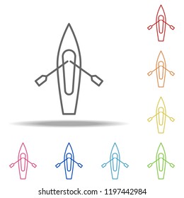 kayak icon. Elements of Camping in multi colored icons. Simple icon for websites, web design, mobile app, info graphics