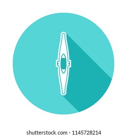 kayak icon in Flat long shadow. One of Ships collection icon can be used for UI/UX