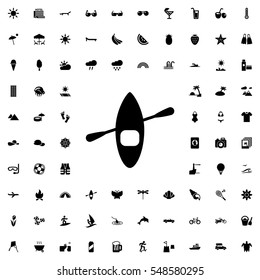 kayak icon illustration isolated vector sign symbol