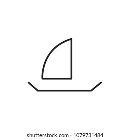 Kayak icon isolated on transparent background. Kayaking symbol modern, simple, vector, icon for website design, mobile app, ui. Vector Illustration