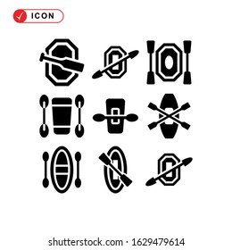 kayak icon or logo isolated sign symbol vector illustration - Collection of high quality black style vector icons
