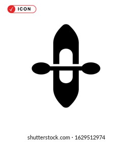 kayak icon or logo isolated sign symbol vector illustration - high quality black style vector icons
