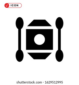 kayak icon or logo isolated sign symbol vector illustration - high quality black style vector icons
