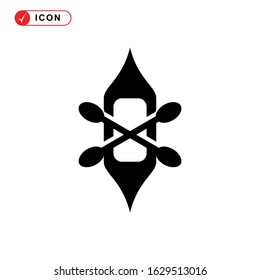 kayak icon or logo isolated sign symbol vector illustration - high quality black style vector icons
