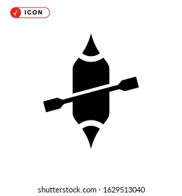 kayak icon or logo isolated sign symbol vector illustration - high quality black style vector icons
