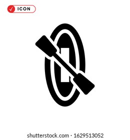 kayak icon or logo isolated sign symbol vector illustration - high quality black style vector icons
