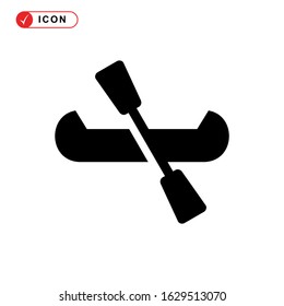 kayak icon or logo isolated sign symbol vector illustration - high quality black style vector icons
