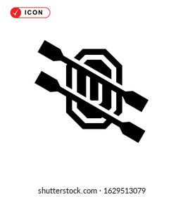 kayak icon or logo isolated sign symbol vector illustration - high quality black style vector icons
