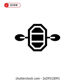 kayak icon or logo isolated sign symbol vector illustration - high quality black style vector icons
