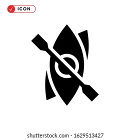 kayak icon or logo isolated sign symbol vector illustration - high quality black style vector icons
