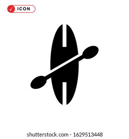 kayak icon or logo isolated sign symbol vector illustration - high quality black style vector icons
