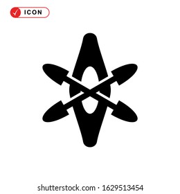 kayak icon or logo isolated sign symbol vector illustration - high quality black style vector icons
