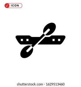 kayak icon or logo isolated sign symbol vector illustration - high quality black style vector icons
