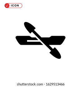 kayak icon or logo isolated sign symbol vector illustration - high quality black style vector icons
