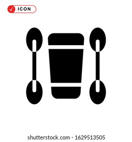 kayak icon or logo isolated sign symbol vector illustration - high quality black style vector icons
