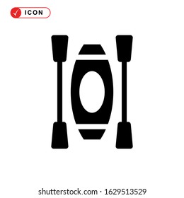 kayak icon or logo isolated sign symbol vector illustration - high quality black style vector icons
