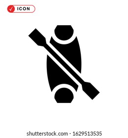 kayak icon or logo isolated sign symbol vector illustration - high quality black style vector icons
