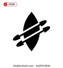 kayak icon or logo isolated sign symbol vector illustration - high quality black style vector icons
