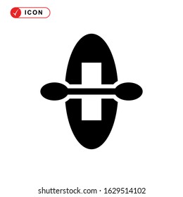 kayak icon or logo isolated sign symbol vector illustration - high quality black style vector icons
