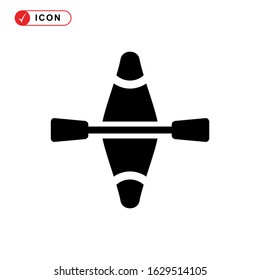 kayak icon or logo isolated sign symbol vector illustration - high quality black style vector icons

